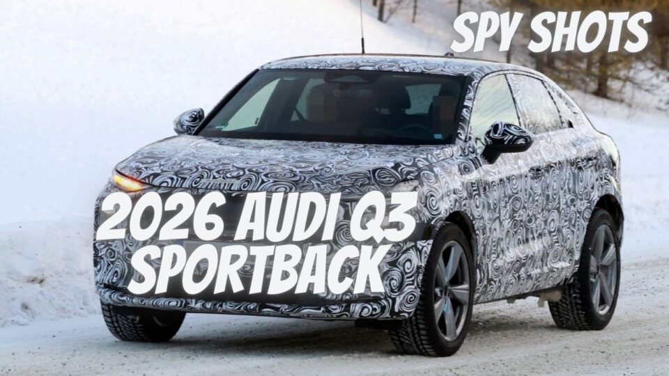 Spy Shots Reveal 2026 Audi Q3 Sportback’s Upgraded New Look