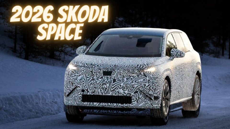 2026 Skoda Space Revealed in Spy Photos, Upcoming Electric SUV Set to Debut